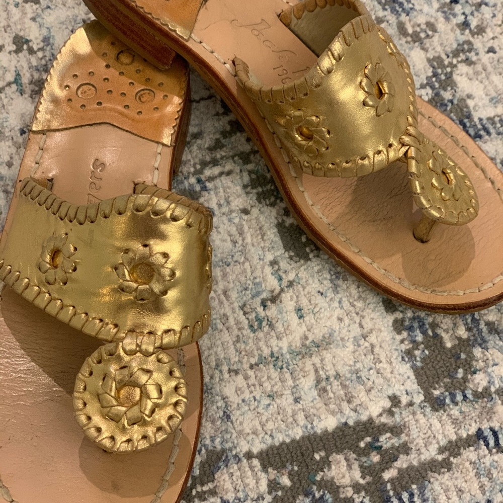Jack Rogers Sandals- Gold